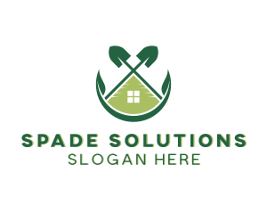 Garden Shovel Landscaping logo design