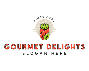 Gourmet Vegetable Sushi logo design