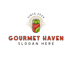 Gourmet Vegetable Sushi logo design