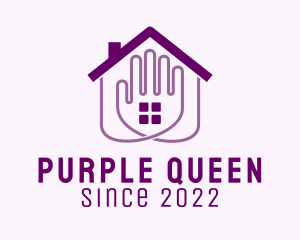 Purple Hand Real Estate  logo design