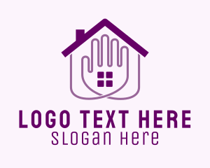 Purple Hand Real Estate  Logo
