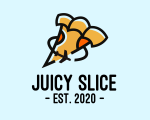 International Pizza Slice logo design