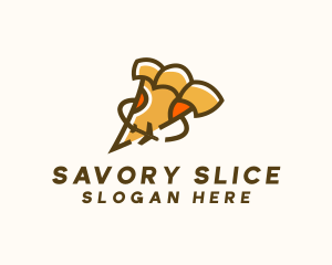 International Pizza Slice logo design