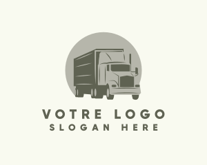 Logistic Freight Trucking Logo