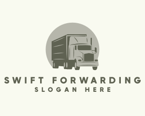 Logistic Freight Trucking logo design