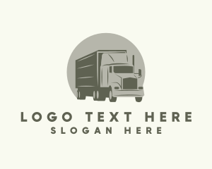 Logistic Freight Trucking Logo