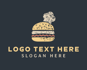 Take Away - Chef Hat Hamburger logo design