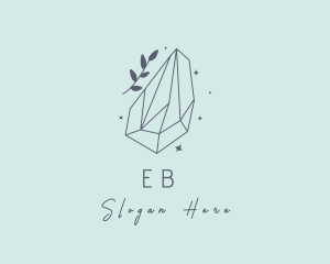 Fashion - Elegant Crystal Leaf logo design