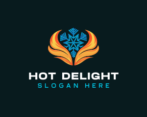 Hot Cold Ventilation logo design