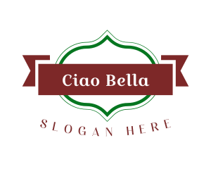 Traditional Italian Restaurant Text logo design