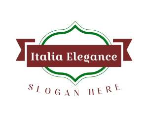 Traditional Italian Restaurant Text logo design