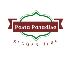 Traditional Italian Restaurant Text logo design