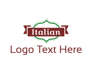 Italian - Traditional Italian Restaurant Text logo design