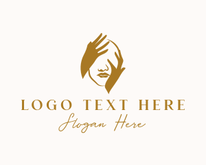Mental Health - Hand Beauty Face logo design