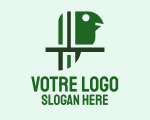 Veterinarian - Green Bird Aviary logo design