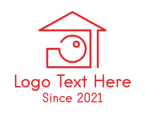Red - House Property Photography logo design