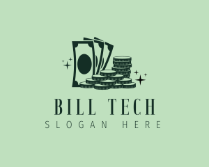 Bill - Money Coin Bill logo design