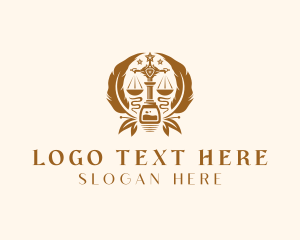 Legal Attorney Notary logo design