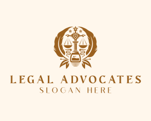 Legal Attorney Notary logo design