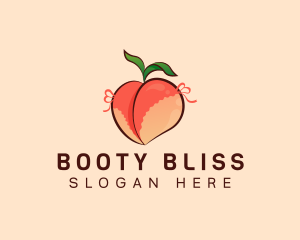 Butt - Sexy Lingerie Peach logo design