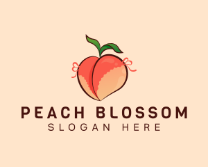 Sexy Lingerie Peach logo design