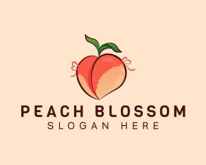 Peach - Sexy Lingerie Peach logo design