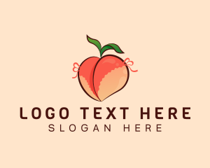 Seductive - Sexy Lingerie Peach logo design