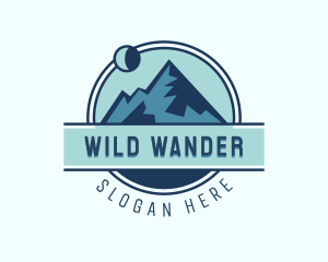 Adventure - Mountain Adventure Hiking logo design
