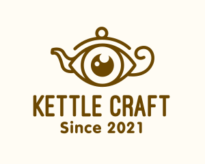 Kettle - Genie Lamp Eye logo design