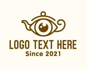 Brown - Genie Lamp Eye logo design