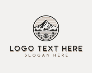 Cabin - Cabin Mountain Adventure logo design