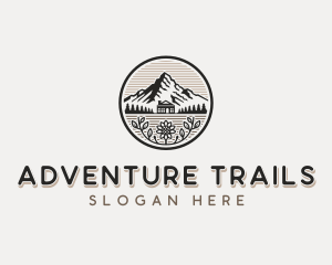 Cabin Mountain Adventure logo design