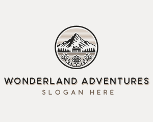 Cabin Mountain Adventure logo design