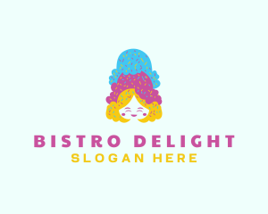 Ice Cream  Gelato Dessert logo design