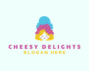 Ice Cream  Gelato Dessert logo design