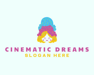 Ice Cream  Gelato Dessert logo design