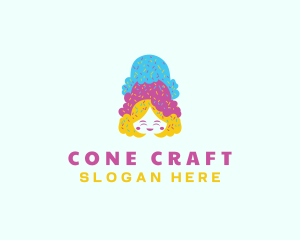 Cone - Ice Cream  Gelato Dessert logo design