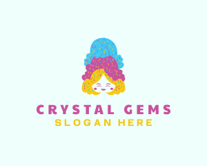 Ice Cream  Gelato Dessert logo design