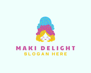 Ice Cream  Gelato Dessert logo design