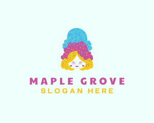 Ice Cream  Gelato Dessert logo design