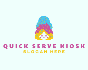 Ice Cream  Gelato Dessert logo design