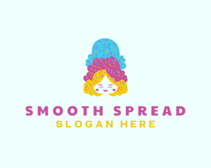 Ice Cream  Gelato Dessert logo design