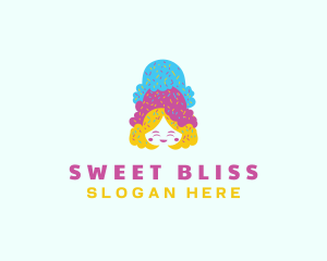 Ice Cream  Gelato Dessert logo design