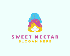 Ice Cream  Gelato Dessert logo design