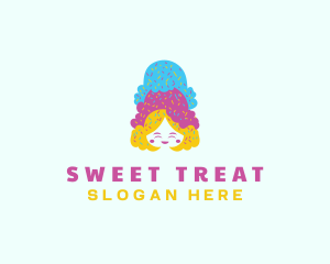 Sundae - Ice Cream  Gelato Dessert logo design