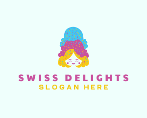 Ice Cream  Gelato Dessert logo design