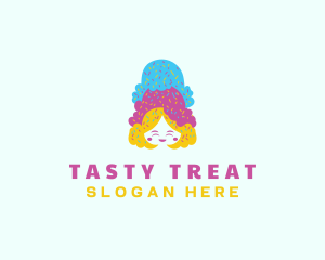 Ice Cream  Gelato Dessert logo design