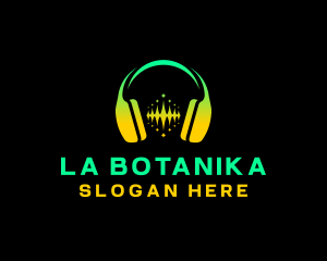 Music Audio Headphones Logo