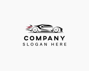 Racer - Supercar Vehicle Race logo design