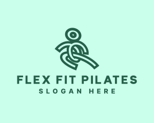 Pilates - Human Pilates Gym logo design